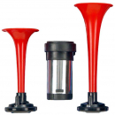 Airmite Air Horn with 2 Red Trumpets