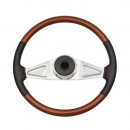 Kenworth steering Wheels - 2 Spoke - 18" - Tilt/Telescopic - w/Leather - Fits 86 -95 - Add $23.25