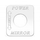 Stainless Power Mirror Switch Plate