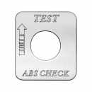 Stainless Test ABS Check Switch Plate