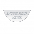 Stainless Engine Hour Meter Gauge Emblem