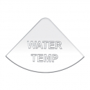 Stainless International Water Temp Gauge Emblem