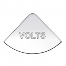 Stainless International Volts Gauge Emblem