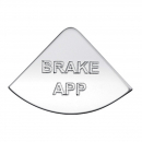 Stainless International Brake App Gauge Emblem