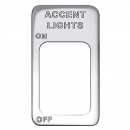 Stainless International Accent Lights On/Off Switch Plate