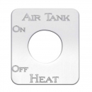 Stainless Steel Air Tank Heat On/Off Switch Plate