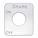 Stainless Steel Spare On/Off Switch Plate