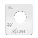 Stainless Steel Spare On/Off Switch Plate