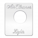 Stainless Steel Air Cleaner Lights Switch Plate