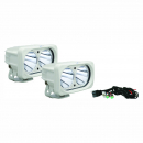 White 6 Inch Optimus Dual LED Lights