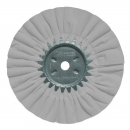 White Combed Cotton Standard Airway Finish Buffing Wheel
