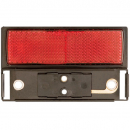 Black Bracket With Red Reflector And .156 Male Bullet Plug