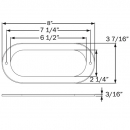 6 Inch Stainless Steel Trim Ring For STL75/175 Series Lights