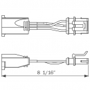 3 Pin Weathertight To Female PL-3 Connector