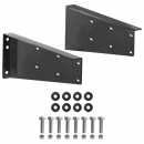 20.2" Black Powder-Coated Steel Horizontal Bracket Set For Tool Boxes
