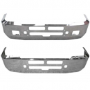 18" Chrome Aero Bumper With Step, Tow And Vent Holes For Kenworth T600 Aerocab/T600B