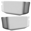 Kenworth Fiberglass Bumper Ends Without Fog Light Cutouts For T800/T800 Curved Glass