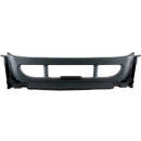 Freightliner Cascadia 113/125 Center Bumper Assembly with Front Cover and Inner Reinforcement, Black ABS, No Chrome Trim or Tow Holes