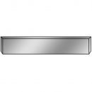 22" Blank Stainless Texas Boxed End Bumper With Blind Mount And Stainless Steel Mounting Plates
