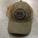 Big Rig Chrome Shop Rustic Army Green Legacy Old Favorite Trucker Hat With Tan Logo And Mesh Back