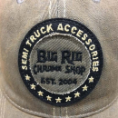Big Rig Chrome Shop Rustic Army Green Legacy Old Favorite Trucker Hat With Tan Logo And Mesh Back