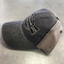 Big Rig Chrome Shop Black Legacy Dashboard Trucker Hat With Gray Logo And Mesh Back