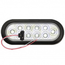 6 Inch Oval 10 LED Utility Light Kit With Grommet And Pigtail