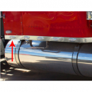 Freightliner Classic Without Lower Fairings 18.5 Inch Sleeper Extension Panels With An LED P1 Light