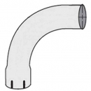 Stainless 90 Degree Standard Radius Expanded / Slotted End Elbow