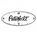 8" Peterbilt Emblem Clock
