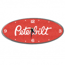 12" Peterbilt Emblem Clock