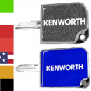 Kenworth Large Rectangular Key Cover With Text Logo For Trucks Built 2007 And Newer