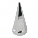 Chrome 33mm x 4 3/4 Inch High Hex Pyramid Push-On Nut Cover