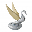 Bulger / Swan With Chrome Base-Chrome Bugler & Gold Wing