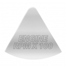 Freightliner Stainless Steel Engine RPM X 100 Gauge Emblem