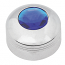 Kenworth Chrome Plastic A/C Knobs W/ Jewel -Blue