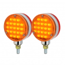 Amber/Red 4" Smart Dynamic Double Face LED Pedestal Light