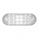 Oval 6 3/8" Low Profile 20 White LED Back-Up Lights with Plug