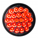 4 Inch Red LED Sealed Pearl Stop, Turn, And Tail Light With Smoke Lens