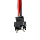 Straight 3 Prong Light Plug w/ 11" Lead Wire