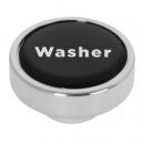 1-3/16" Chrome Aluminum Dashboard Control Knob W/Black Washer