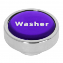 1-3/16" Chrome Aluminum Dashboard Control Knobw/Purple Washer