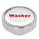 1-3/16" Chrome Aluminum Dashboard Control Knob W/Silver Washer
