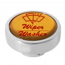 1-3/16" Aluminum Dashboard Knob W/Gold Wiper-Washer Sticker