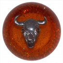 Twisted ShifterZ Amber Glitter Cowskull Knobs