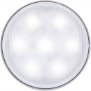 4 Inch Round 7 LED Interior Dome Light With Gray Housing