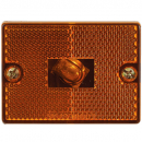 Incandescent Amber Stud Mount Marker And Clearance Light With Reflex