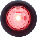 3/4 Inch Red LED Marker And Clearance Light With A12GB Grommet And .156 Female Barrels