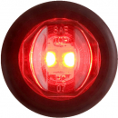 3/4 Inch Red 2 LED Marker And Clearance Light With A11GB Grommet