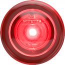 3/4 Inch Red LED Marker And Clearance Light With .180 Male Bullet Plugs